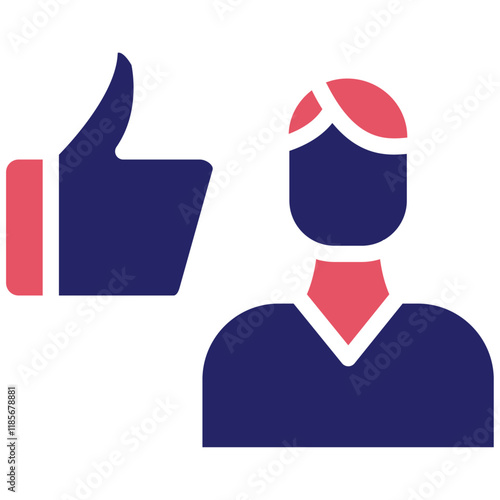 Dependability vector icon illustration of Leadership iconset.