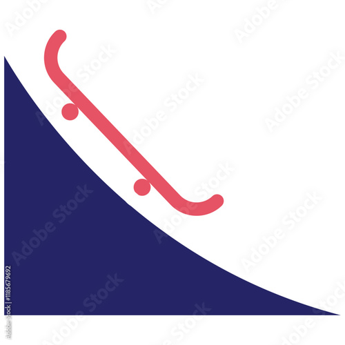 Skate Park vector icon illustration of Outdoor Fun iconset.