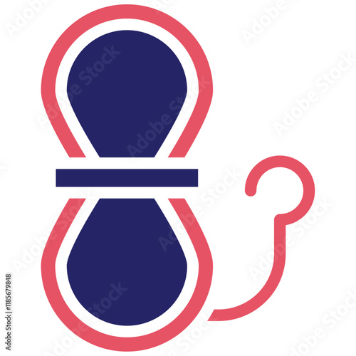 Rappelling Gear vector icon illustration of Outdoor Fun iconset.