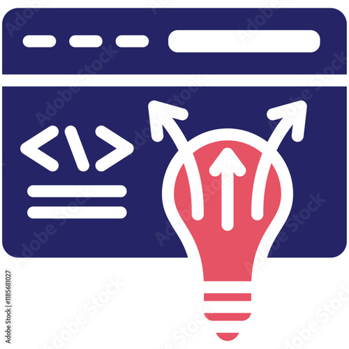 Improvisation vector icon illustration of No Code iconset.