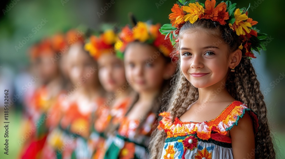 Fototapeta premium Joyful Children Playing Games at Labour Day Festival in Nature