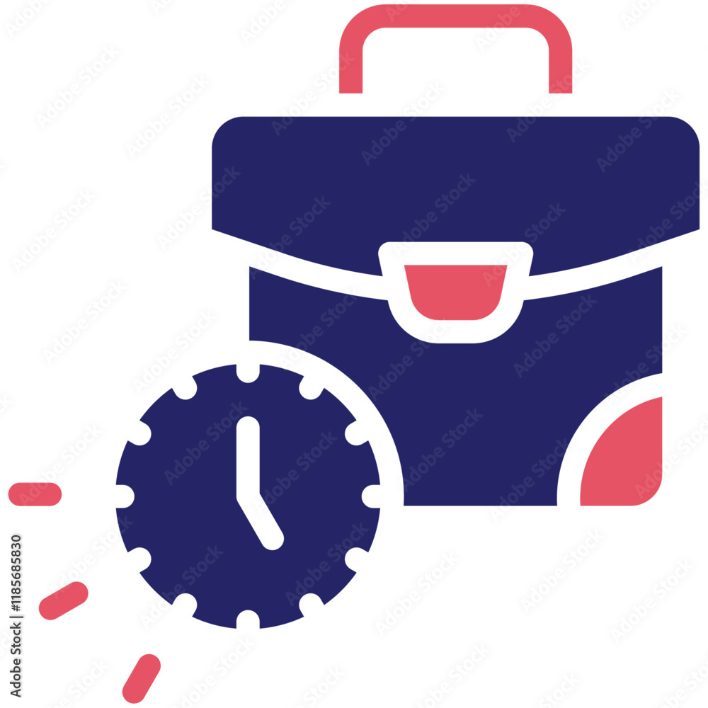 Quick Job vector icon illustration of Gig Economy iconset.