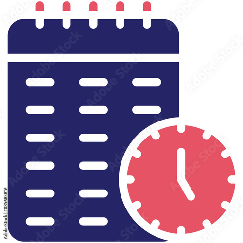 Schedule vector icon illustration of Gig Economy iconset.