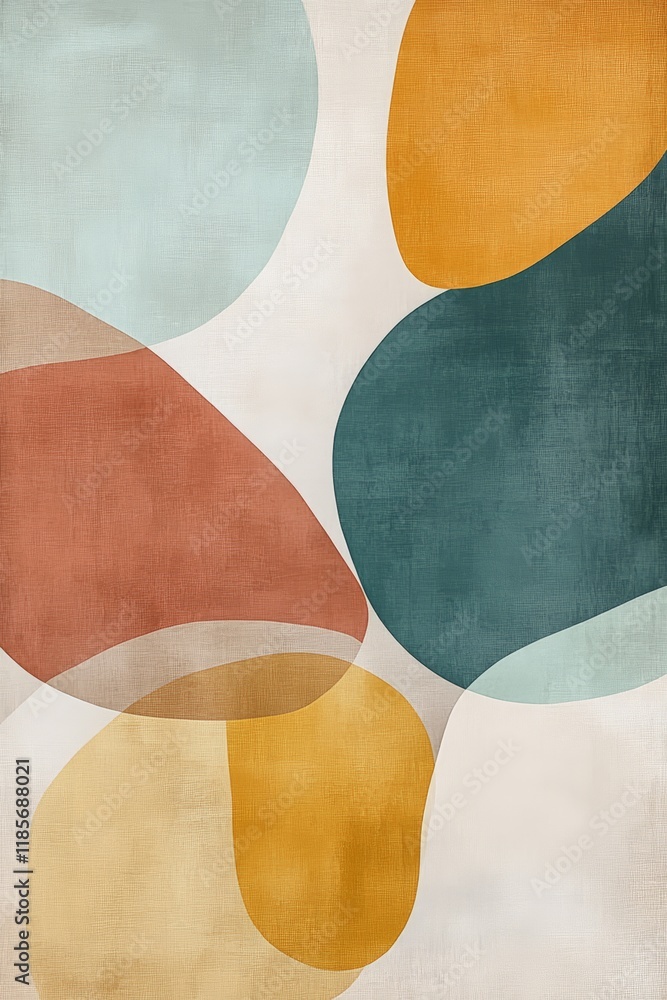 Abstract shapes in warm colors create a modern art design, ideal for backgrounds in interiors, graphic designs, or artistic projects focused on minimalism. Abstract shapes in warm colors create a modern art design, ideal for backgrounds in interiors, graphic designs, or artistic projects focused on minimalism.