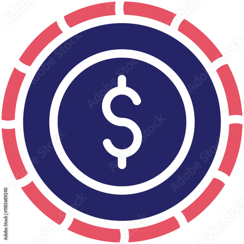 Token vector icon illustration of Cryptocurrency iconset.