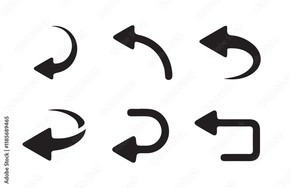 Black silhouette arrows. Flat style icons.Arrow vector collection. Arrow. Cursor. Modern simple arrows. Vector illustration eps Black silhouette arrows. Flat style icons.Arrow vector collection. Arrow. Cursor. Modern simple arrows. Vector illustration eps