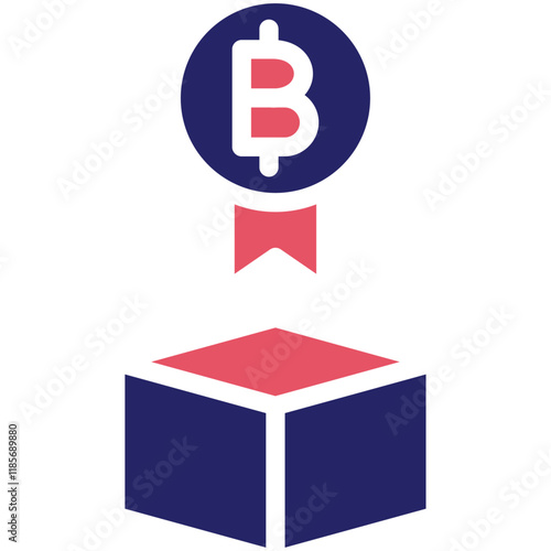 Block Reward vector icon illustration of Cryptocurrency iconset.