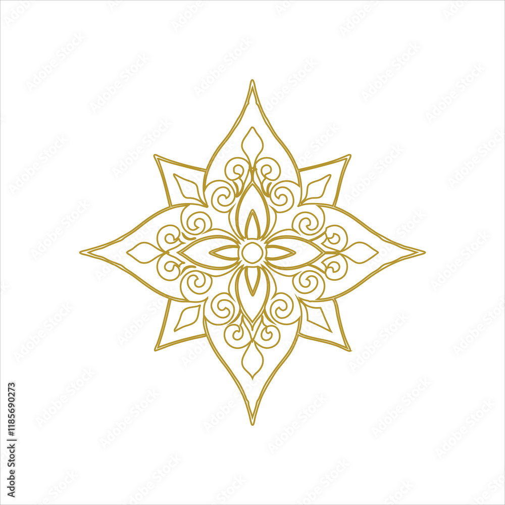 create a mandala silhouette vector icon desing with a white background create a mandala silhouette vector icon desing with a white background