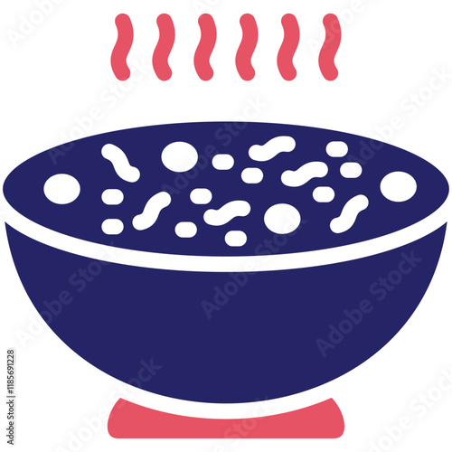 Soup vector icon illustration of Catering iconset.