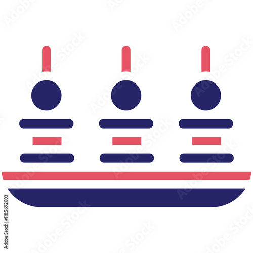 Appetizer vector icon illustration of Catering iconset.
