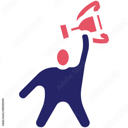 Winner vector icon illustration of Achievements iconset.