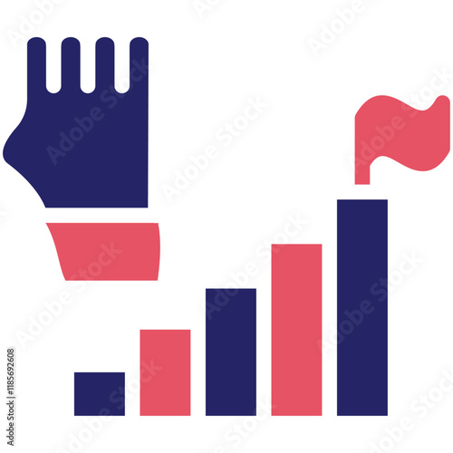 Motivation vector icon illustration of Achievements iconset.