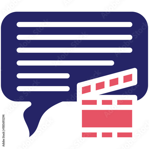 Storytelling vector icon illustration of Filmmaking iconset.