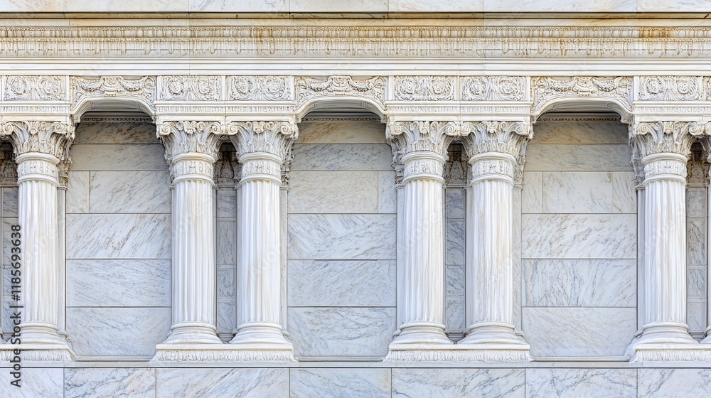 Obraz premium Historic Federal Reserve building exterior showcasing architectural grandeur and economic significance, embodying stability and financial stewardship in modern society.