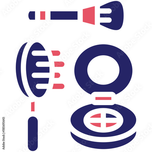 Make Up vector icon illustration of Filmmaking iconset.