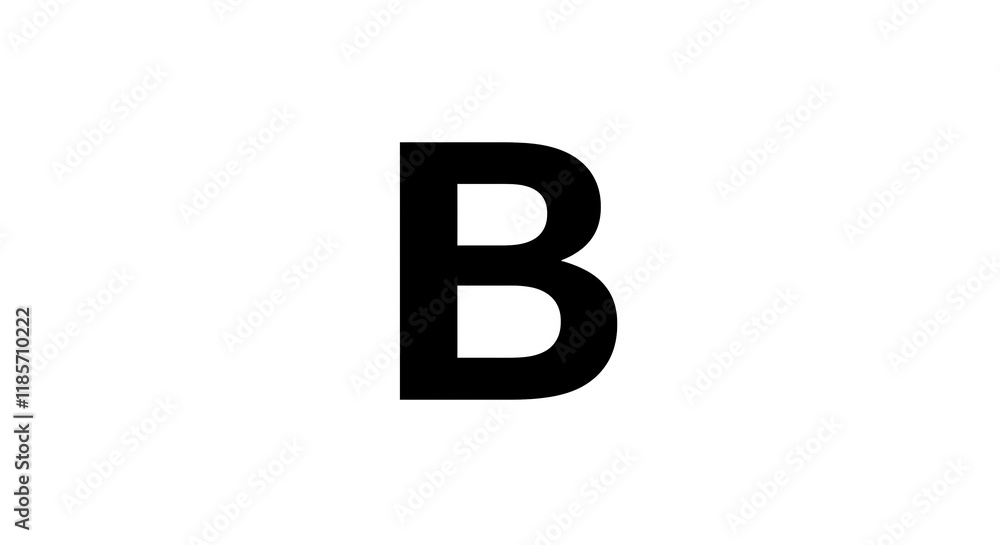 Bold Black Letter B Alphabet Initial Graphic Design Bold Black Letter B Alphabet Initial Graphic Design
