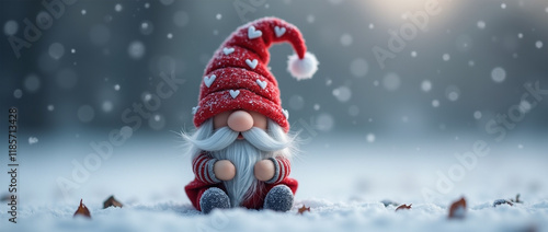 santa claus in the snow