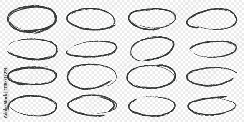 Circle line sketch icon in hand drawn style. Circular scribble doodle vector illustration on isolated background. Pencil or pen bubble sign business concept.