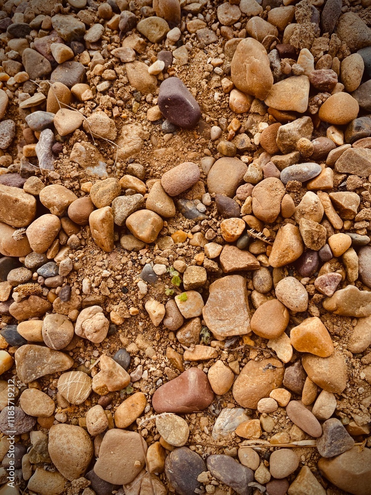 Naklejka premium pebbles on the beach