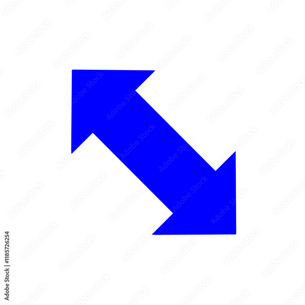 双方向の矢印のイラスト