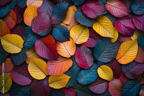 Wallpaper Mural Autumn leaves, vibrant colors, flat lay, background texture, design (3) Torontodigital.ca