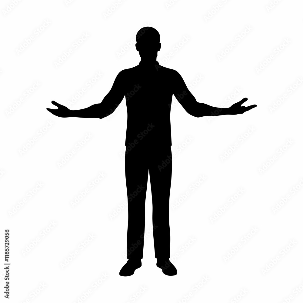 A man in a suit is standing in front of a white background. He is wearing black shoes and a black jacket A man in a suit is standing in front of a white background. He is wearing black shoes and a black jacket