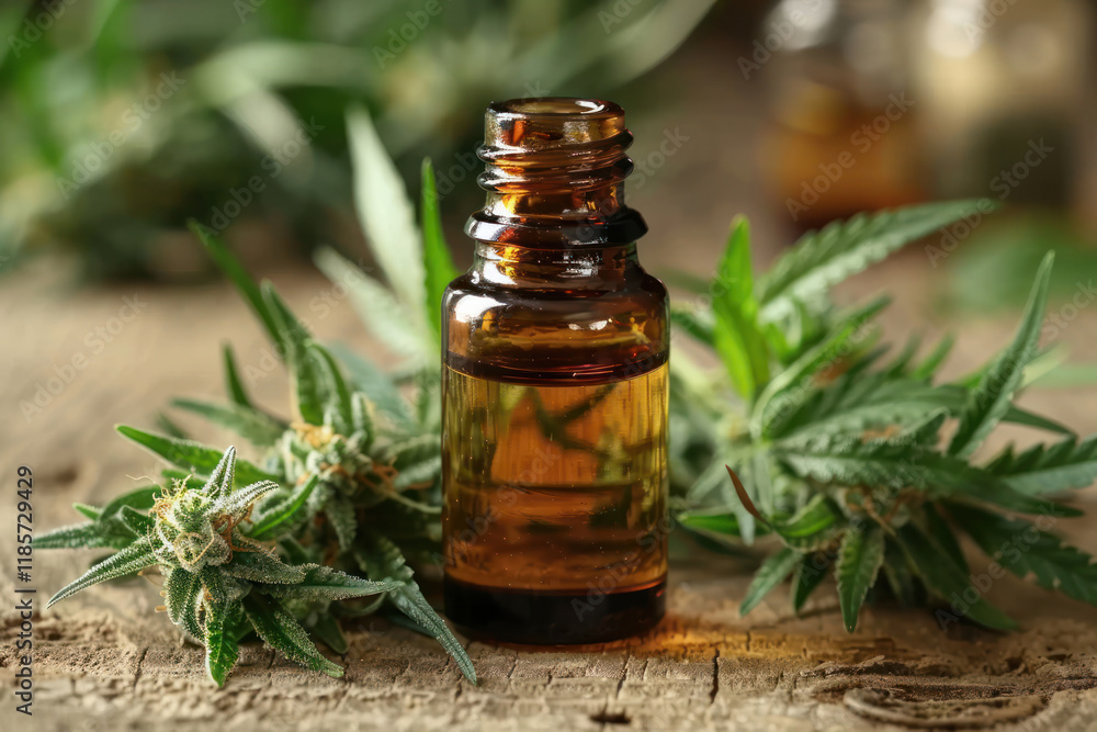 glass bottle with natural oil surrounded by green plant leaves. glass bottle with natural oil surrounded by green plant leaves.
