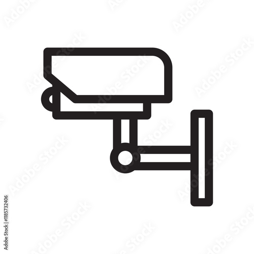 CCTV camera icon, representing surveillance, security, or monitoring systems.