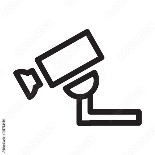 CCTV camera icon, representing surveillance, security, or monitoring systems.