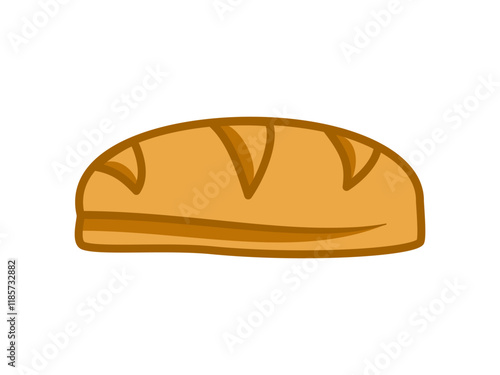 bread icon, simple flat style, logo sign symbol vector illustration pictogram, isolated on white for mobile app