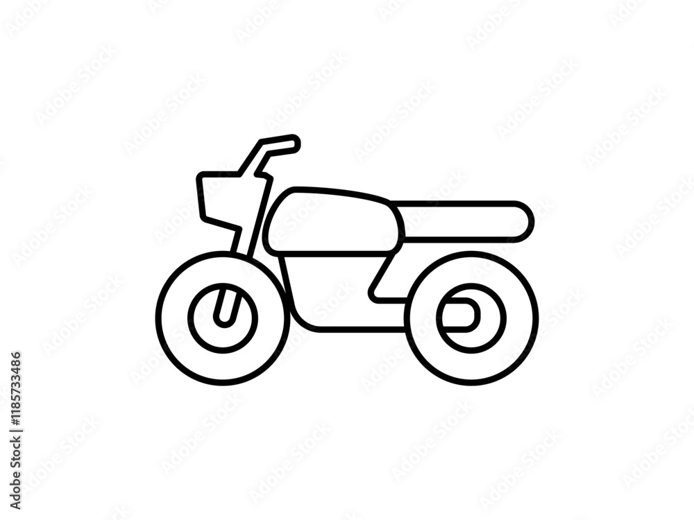 motorbike icon, simple flat style, pictogram logo sign symbol vector illustration, isolated on white for mobile app motorbike icon, simple flat style, pictogram logo sign symbol vector illustration, isolated on white for mobile app