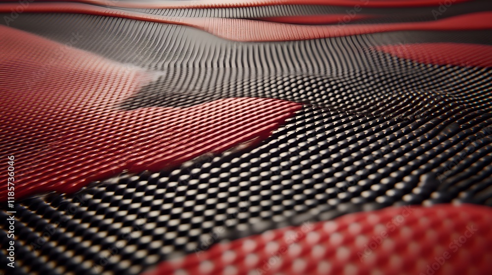 Fototapeta premium Abstract Red and Black D Texture Background