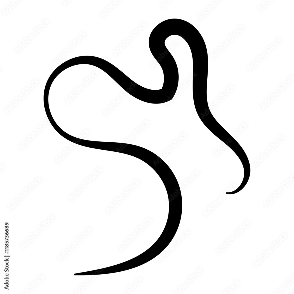 Fototapeta premium Liquid abstract organic blob shapes. Black wavy bubbles and drops in trendy y2k style. groovy doodle wavy stripes, squiggles. Black fluid graphic design element. vector illustration