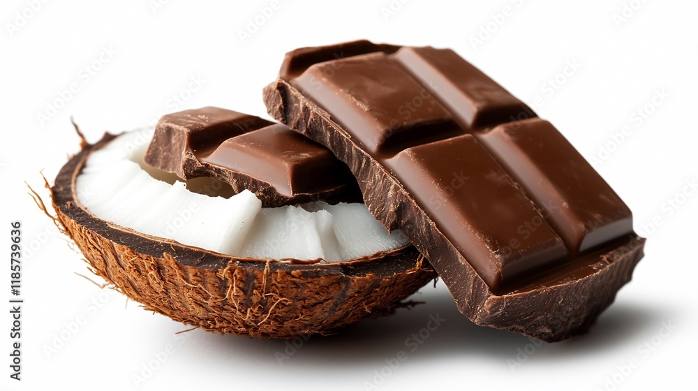 Delicious Chocolate and Coconut Combination Delicious Chocolate and Coconut Combination