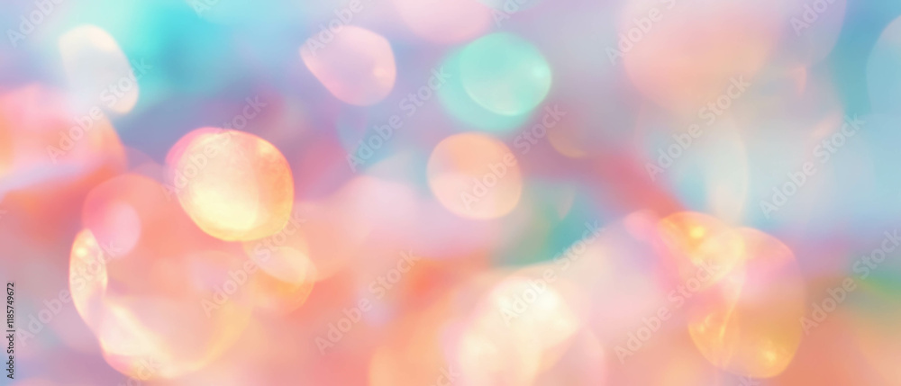 Fototapeta premium Pastel rainbow gradient banner template for cheerful designs and announcements