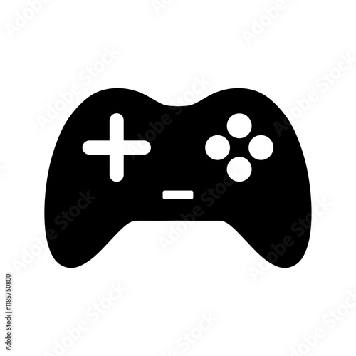 controller icon or joystick symbol isolated on transparent background