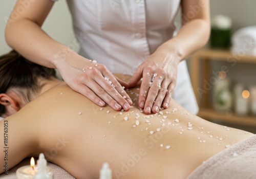 Wallpaper Mural Exfoliating Body Scrub with Salt for Glowing Skin and Natural Detox Torontodigital.ca