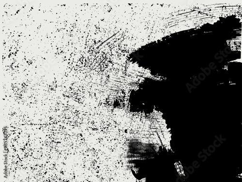 Abstract grunge background.  Aged wall texture. Grainy messy overlay of empty, aging, scratched wall. Grunge rough dirty background. Vector Illustration. Black isolated on white.eps