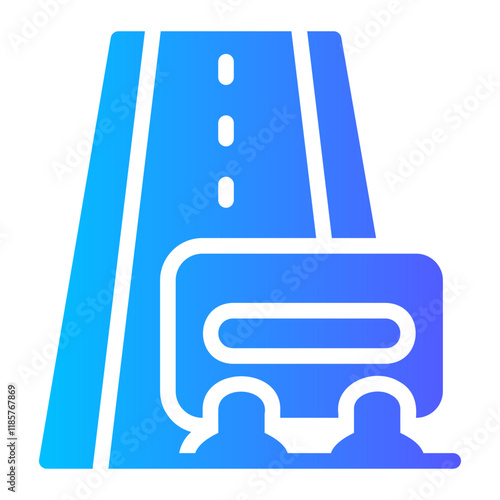 road block Gradient icon