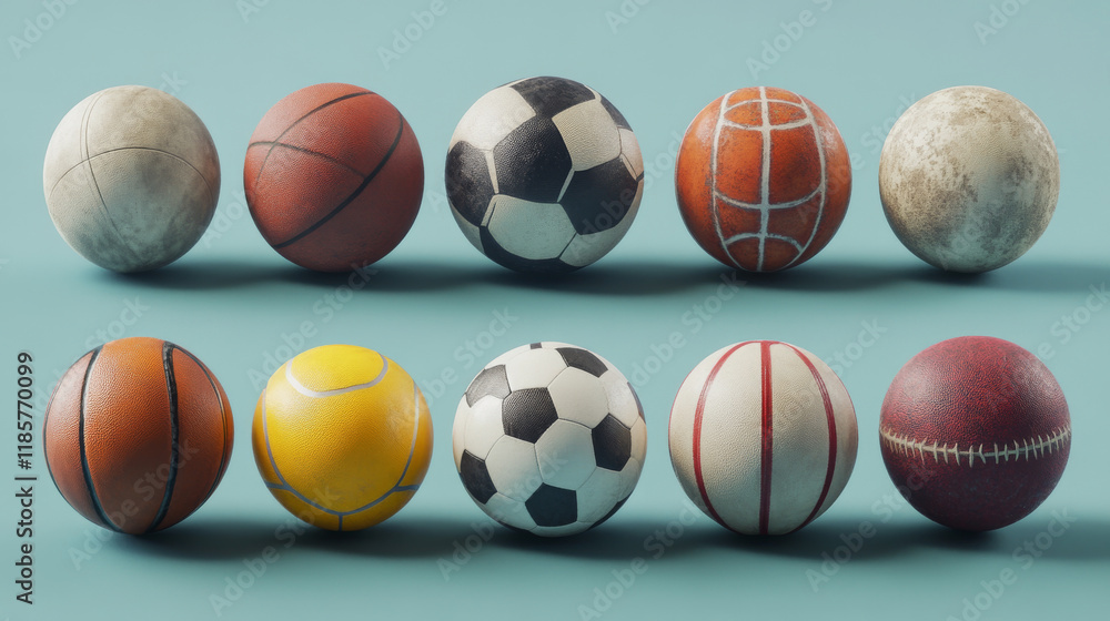Sport balls set. Vector sketch icons of sports gaming accessories. Freehand drawings of balls for rugby, football, soccer, baseball, basketball, tennis, hockey puck, bowling, volleyball. Sport balls set. Vector sketch icons of sports gaming accessories. Freehand drawings of balls for rugby, football, soccer, baseball, basketball, tennis, hockey puck, bowling, volleyball.
