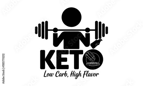 Keto Healthy Food Vector art