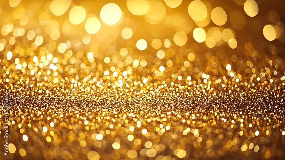Sparkling gold glitter bokeh background. Sparkling gold glitter bokeh background.