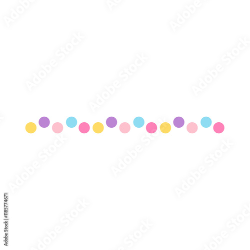 Colorful Dotted Line