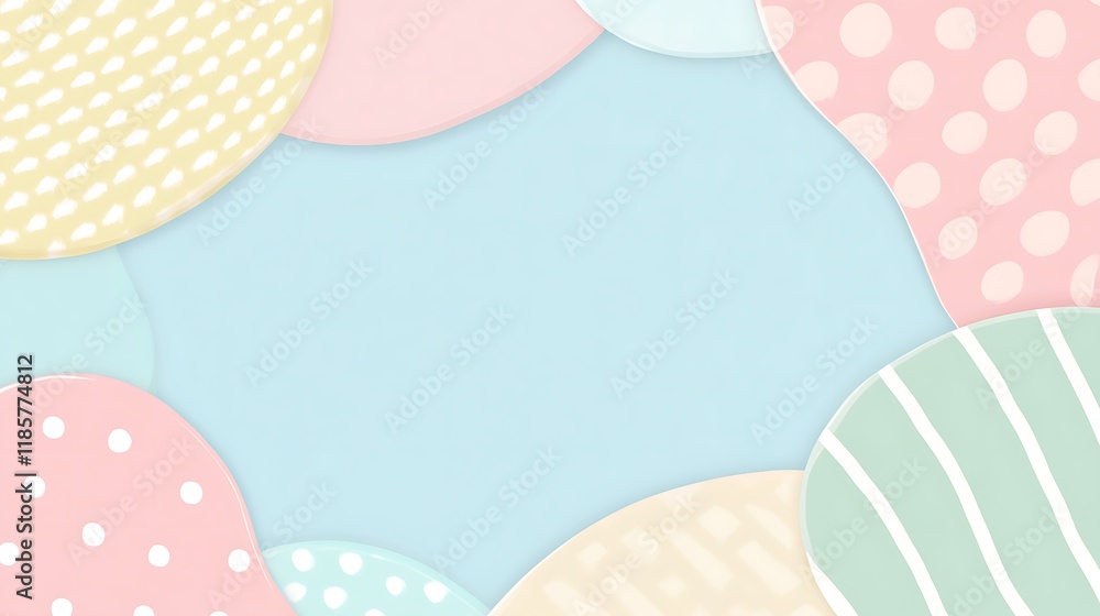 Pastel Colored Shapes Abstract Background Design Pastel Colored Shapes Abstract Background Design