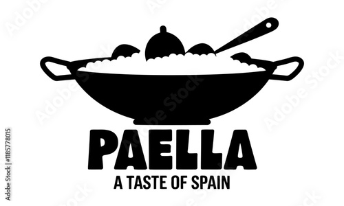 Paella Food Vector Clipart Graphic