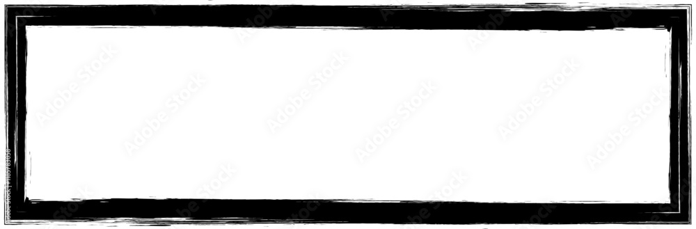 Abstract Paintbrush, paint stroke square frame element Abstract Paintbrush, paint stroke square frame element