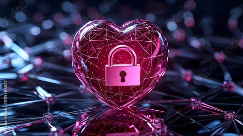 Digital security abstract technology