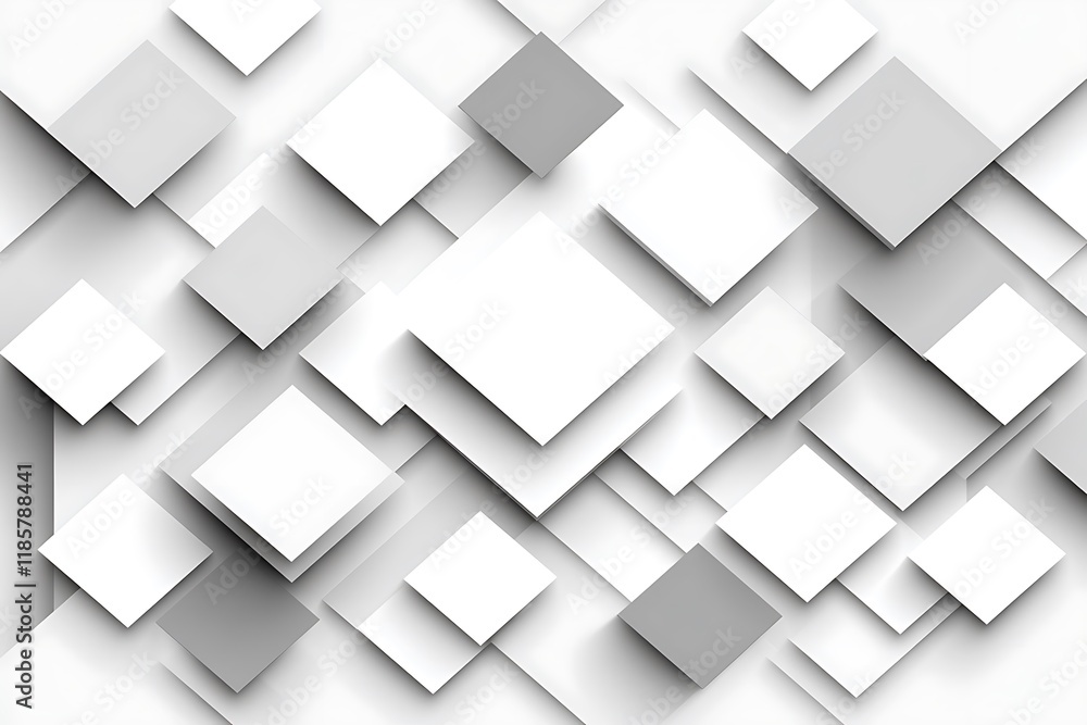 Abstract gray white squares pattern background design Abstract gray white squares pattern background design