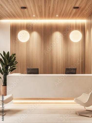 Modern minimalist reception...