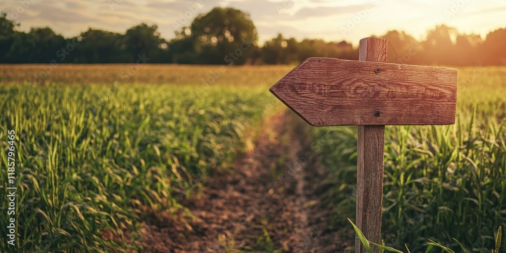 Wooden direction sign in an agricultural field highlighting GMO and organic farming concepts, showcasing the distinction between GMO and organic farming practices for informed choices. Wooden direction sign in an agricultural field highlighting GMO and organic farming concepts, showcasing the distinction between GMO and organic farming practices for informed choices.